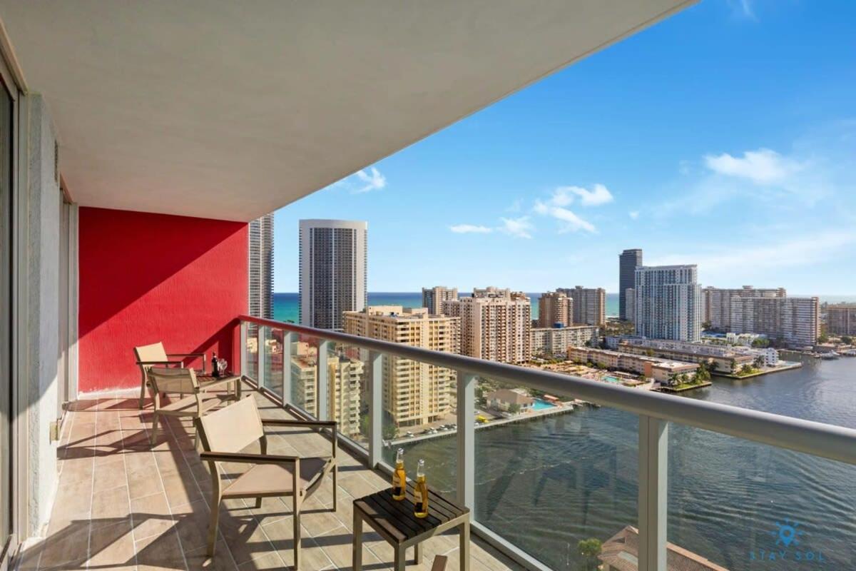 Infinite View With Balcony,Pool Plus Near Beach Hallandale Beach Luaran gambar