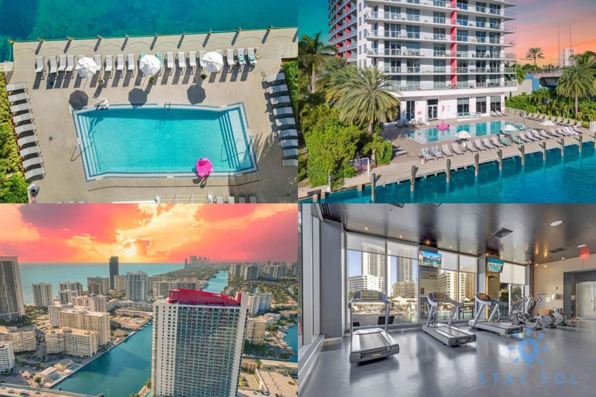 Infinite View With Balcony,Pool Plus Near Beach Hallandale Beach Luaran gambar